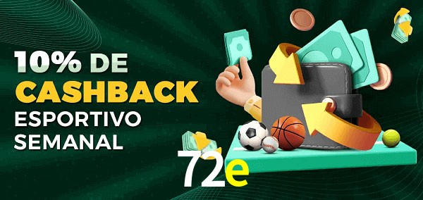 10% de bônus de cashback na 72e